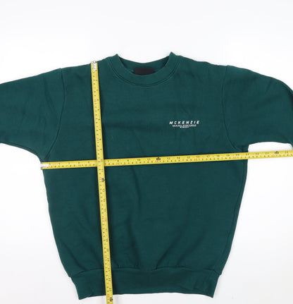 McKenzie Men's Green Crew Neck Pullover Sweatshirt Size M