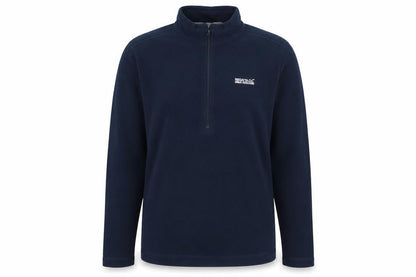 Front view of Regatta Great Outdoors Navy 1/2 Zip Fleece Sweatshirt Teens 14 Years