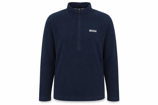 Front view of Regatta Great Outdoors Navy 1/2 Zip Fleece Sweatshirt Teens 14 Years