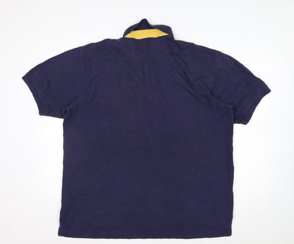 Disney Store Men’s Blue Donald Duck Polo Shirt XL Cotton