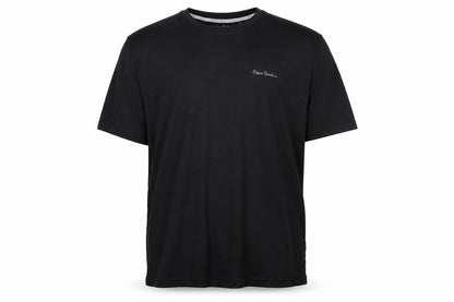 Pierre Cardin Men's Black Crew Neck Cotton T-Shirt XXL