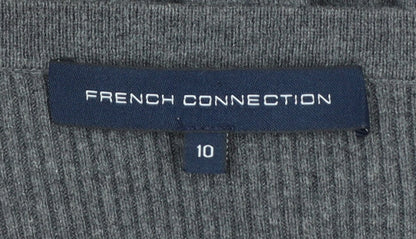 French Connection Women’s Grey Knit Fit & Flare Dress Size 10