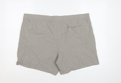 Marks and Spencer Men’s Grey Cotton Stretch Shorts 2XL Regular Fit