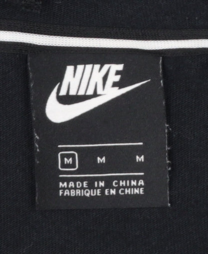 Nike Women Black Full Zip Hoodie M - Polyester Cotton Blend