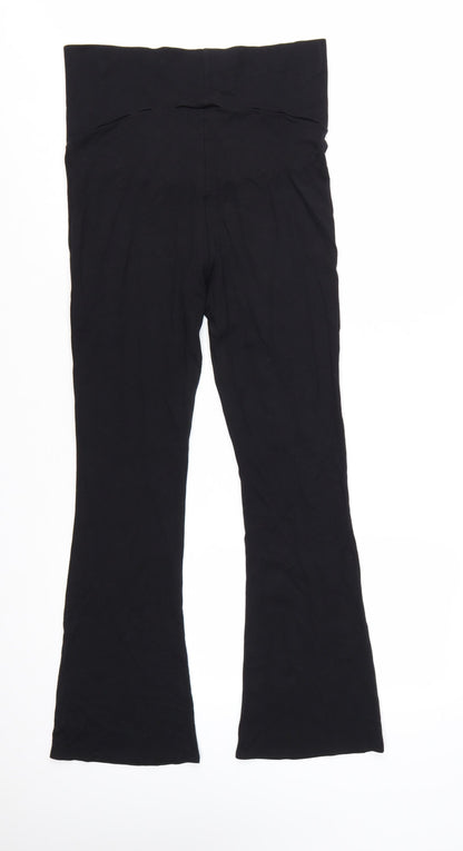 H&M Mama Women's Black Maternity High Rise Stretch Leggings M