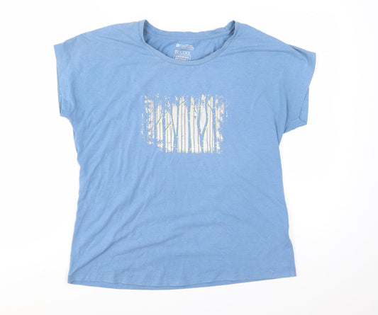 Mountain Warehouse Women Blue Size 12 Isocool Quick Dry T-Shirt