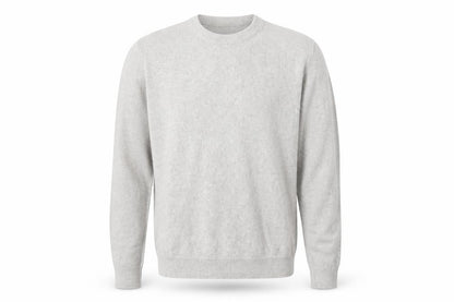 Zara Men's Grey Wool Jumper M Crew Neck Pullover Classic Knit