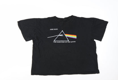 Pink Floyd Unisex Black 2XL Music Graphic T-Shirt Cotton Crew Neck