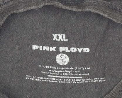 Pink Floyd Unisex Black 2XL Music Graphic T-Shirt Cotton Crew Neck