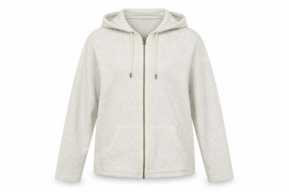 Mountain Warehouse Women Beige Full Zip Hoodie UK 16 Fleece Jacket