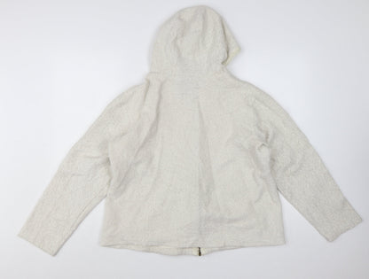 Mountain Warehouse Women Beige Full Zip Hoodie UK 16 Fleece Jacket