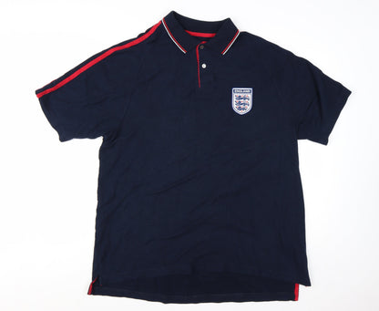 Marks and Spencer Mens Blue England Football Polo Shirt XL