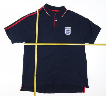 Marks and Spencer Mens Blue England Football Polo Shirt XL