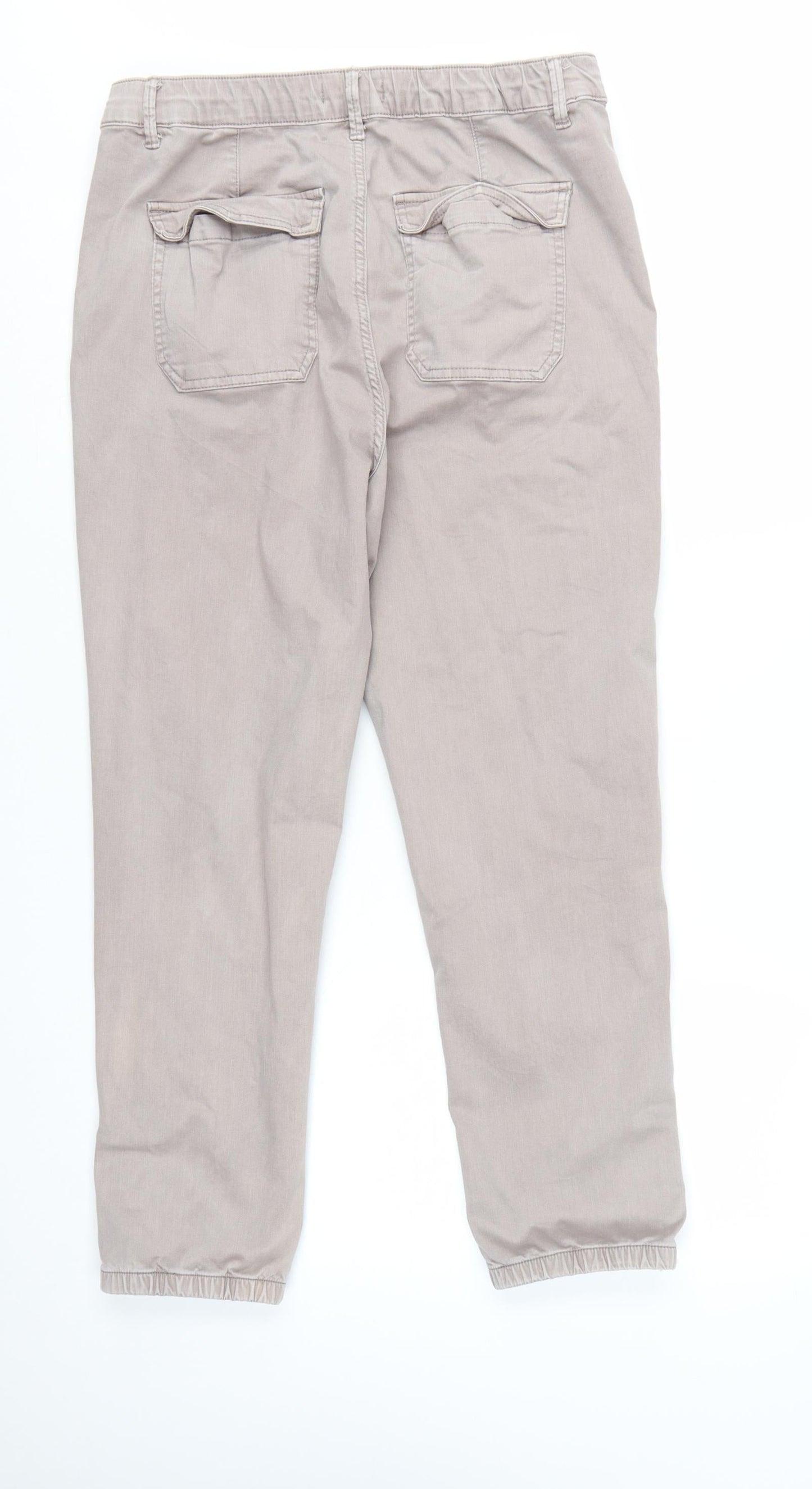 Marks and Spencer Women Beige Tapered Jeans Size 14 Regular Fit