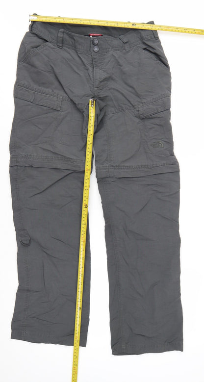 The North Face Womens Grey Cargo Convertible Trousers Size 6