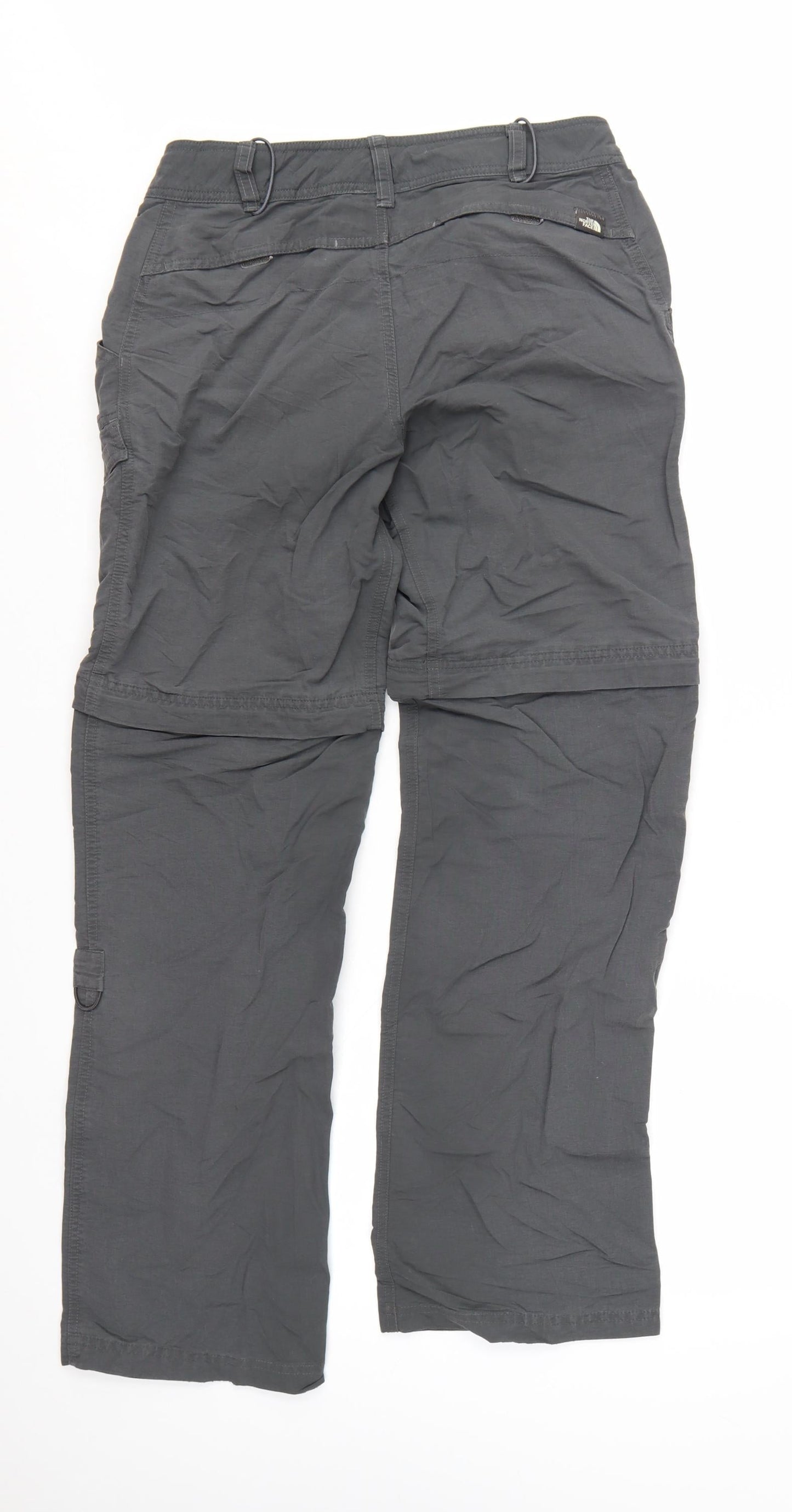 The North Face Womens Grey Cargo Convertible Trousers Size 6
