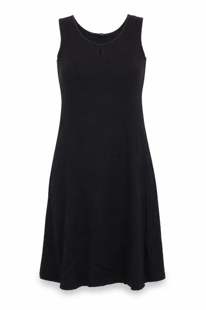 Wardrobe Women’s Black Cotton A-Line Sleeveless Dress Size 16