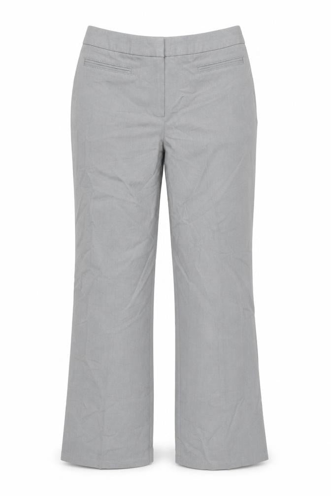 Marks & Spencer Women Grey Straight Leg Dress Pants Size 10 Regular