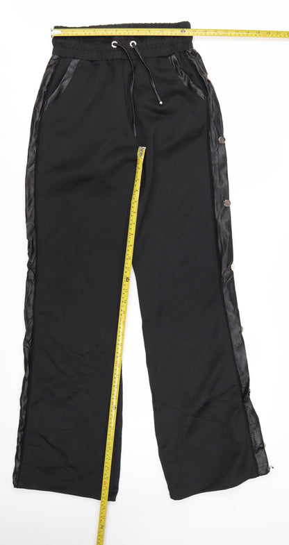Manière De Voir Women's Black Size 8 Jogger Style Trousers