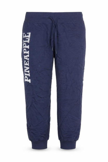 Pineapple Womens Navy Blue S Jogger Sweatpants Cotton