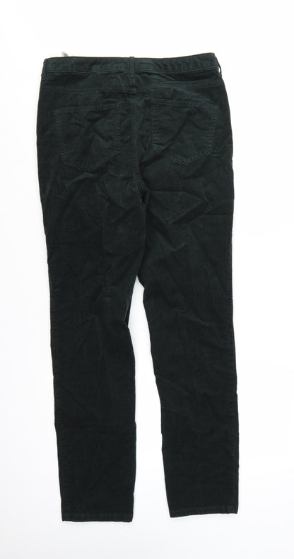 Marks and Spencer Women’s Green Corduroy Chino Trousers Size 14 Regular