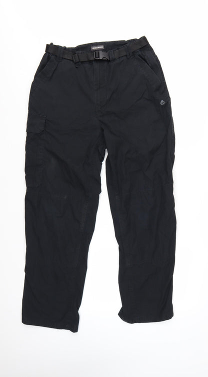 Craghoppers Men's Black Cargo Trousers Size S (30in Waist)