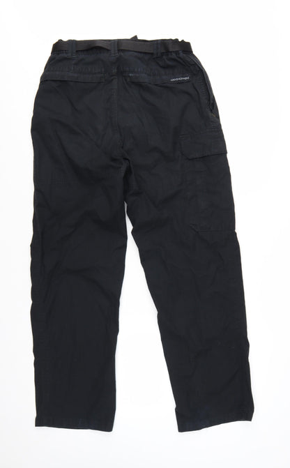 Craghoppers Men's Black Cargo Trousers Size S (30in Waist)