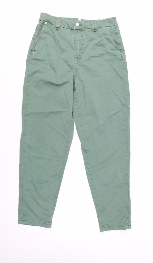 Marks and Spencer Women’s Green Size 10 Tapered Stretch Jeans