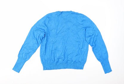 Marks and Spencer Women's Blue Size 14 Cardigan Jumper
