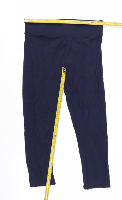 Marks and Spencer Women's Blue Size 10 Ankle Leggings