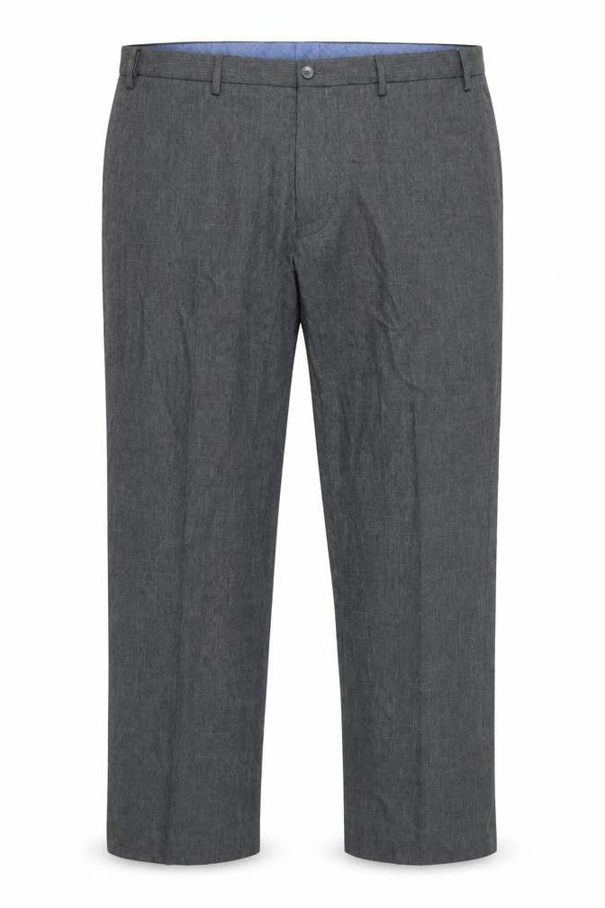 Marks and Spencer Men's Grey Regular Fit Trousers 42L