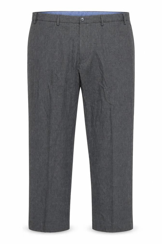 Marks and Spencer Men's Grey Regular Fit Trousers 42L