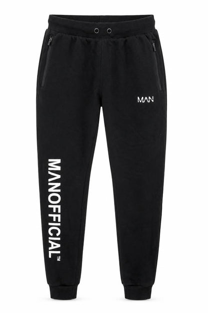 MAN Active Men's Black Regular Fit Jogger Trousers Size M