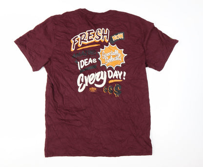 Superdry Men's Red 2XL Graphic Fresh Slogan T-Shirt