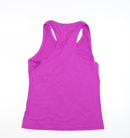 Nike Womens Pink Dri-FIT Tank Top L Racerback Lightweight Activewear