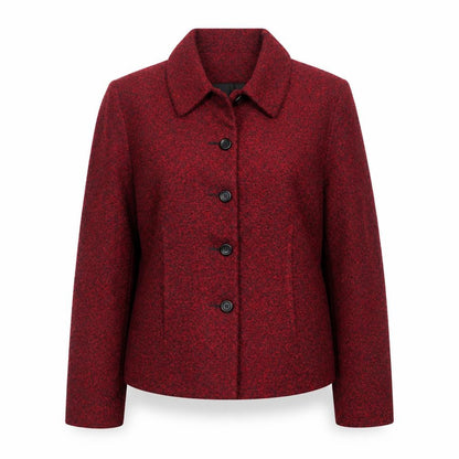 Karen Scott Women's Red Lined Button Jacket Size 12