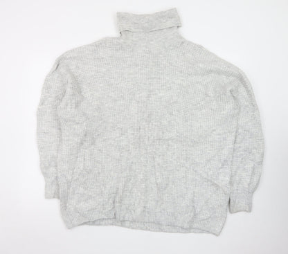 JD Williams Women’s Grey Roll Neck Chunky Knit Jumper Size 20