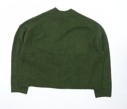 Uniqlo Womens Green Wool V-Neck Button Cardigan XL