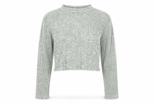 Bershka Womens Grey Knit Pullover Jumper Size XS