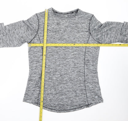 Marks and Spencer Goodmove Women’s Grey Long Sleeve Active T-Shirt Size 14
