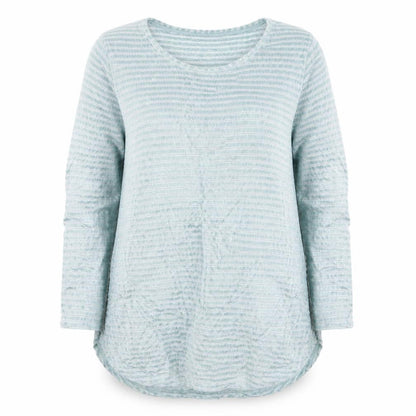 Next Women Blue Striped Long Sleeve Pullover Jumper Size 18