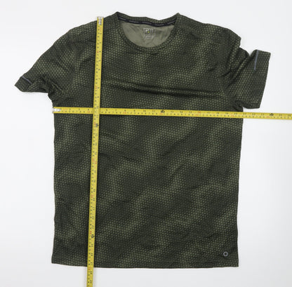Marks and Spencer Goodmove Men’s Green Camouflage Sports T-Shirt L