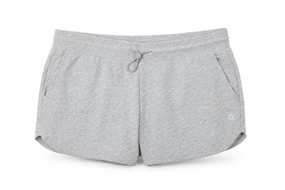 Marks and Spencer Women Grey Jersey Drawstring Shorts Size 14