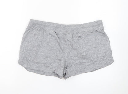 Marks and Spencer Women Grey Jersey Drawstring Shorts Size 14