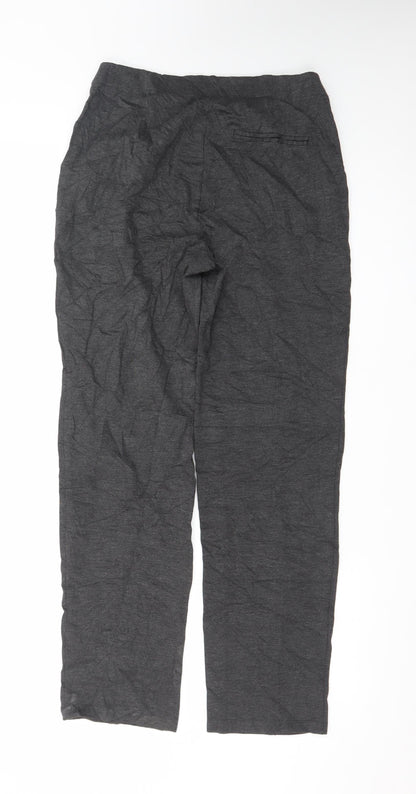 Marks and Spencer Women’s Grey Regular Fit Jersey Trousers Size 10