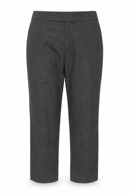 Marks and Spencer Women Grey Houndstooth Stretch Trousers Size 16