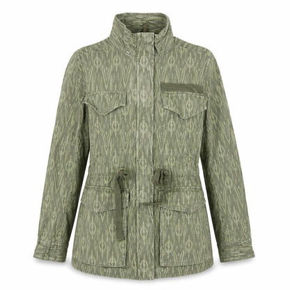 Marks and Spencer Women’s Green Military Jacket Size 12 Cotton