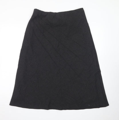 Marks and Spencer Women’s Black Wool Blend A-Line Skirt Size 16