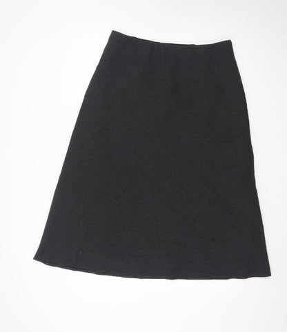 Marks and Spencer Women’s Black Wool Blend A-Line Skirt Size 16