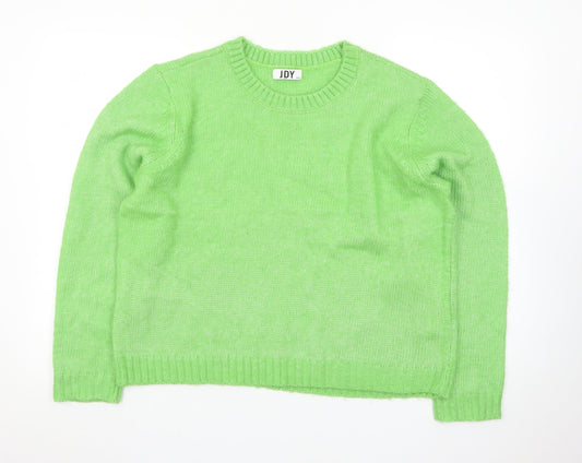 JDY Women's Green Crew Neck Knit Pullover Jumper Size 2XL